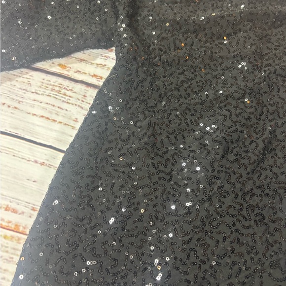 B. Darlin Black Sequin Short Sleeve Party Dress, Size 3/4 - Picture 4 of 8